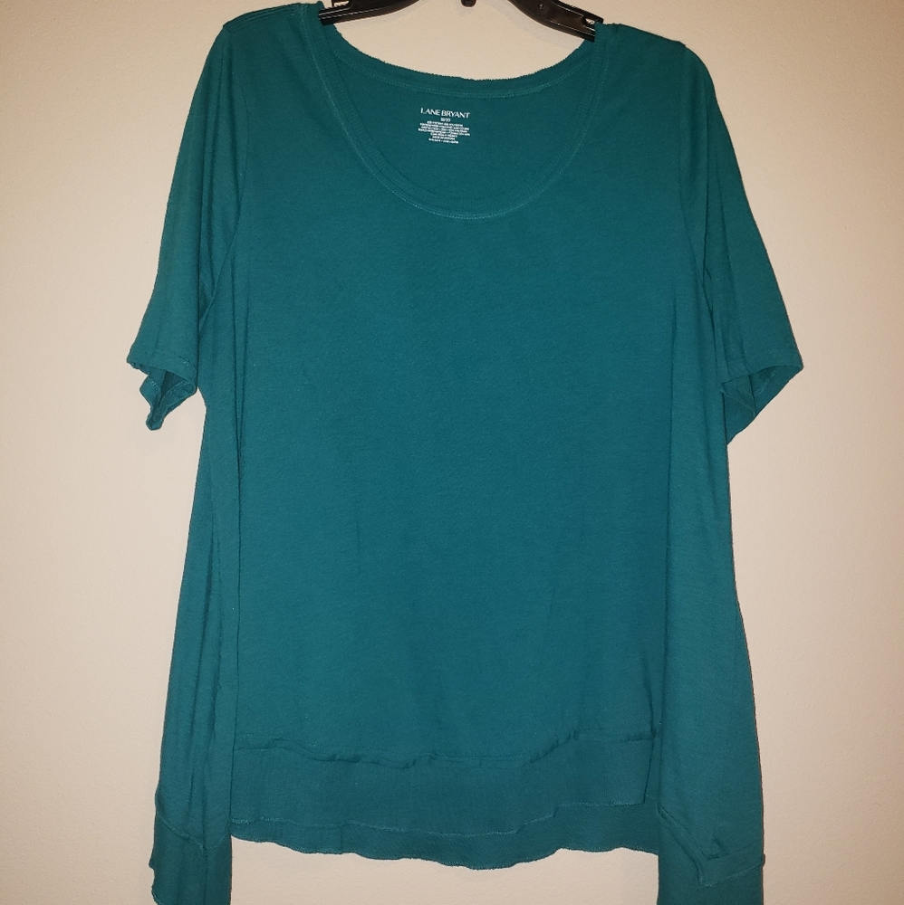 Lane Bryant Teal Tunic style Tshirt